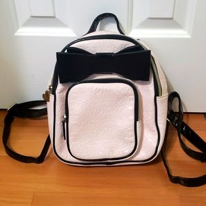 Blush Pink Betsey Johnson Backpack With Black Bow